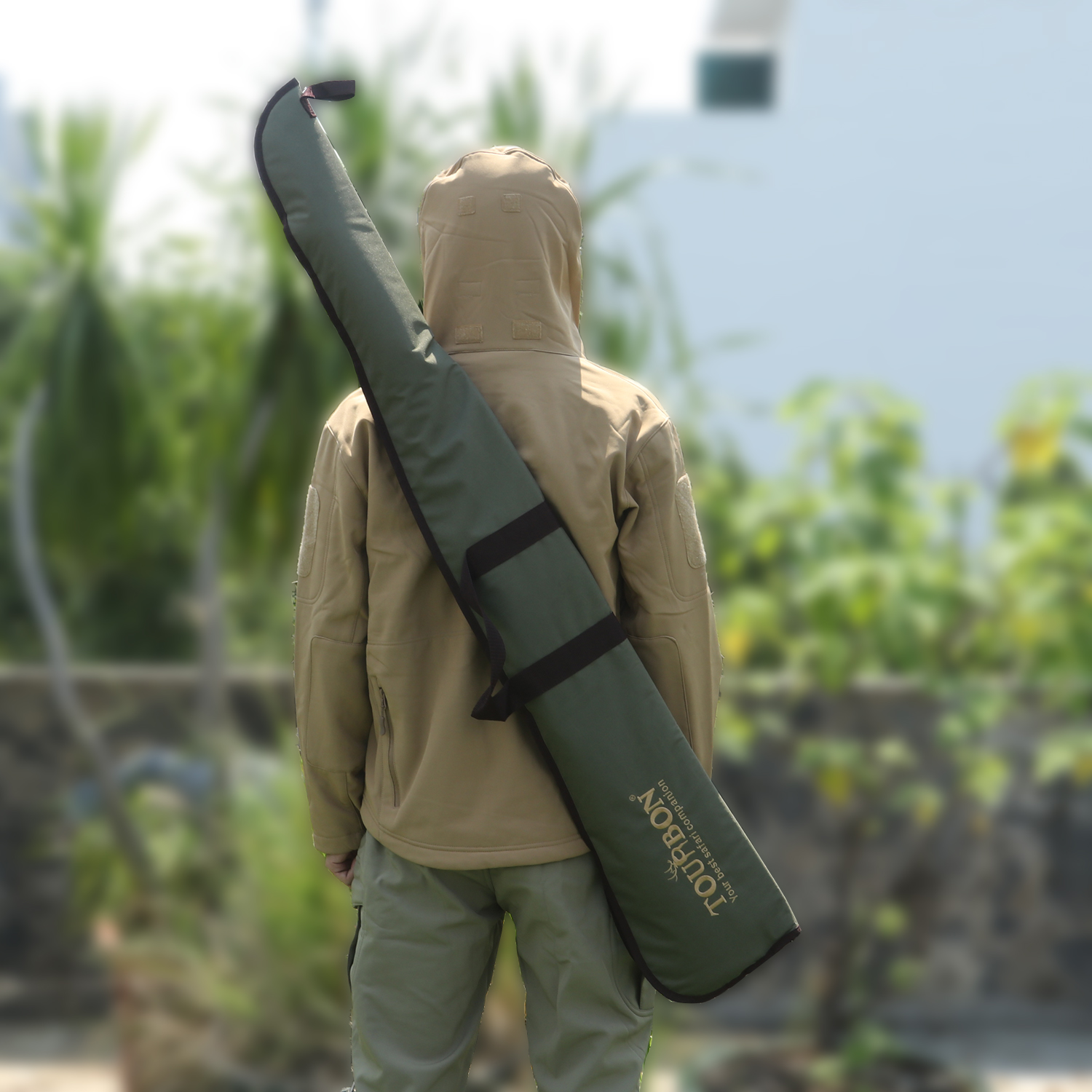 TOURBON Hunting Nylon Green Gun Bag Shotgun Case 128CM
